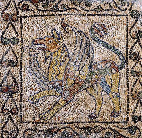 Mosaïque : le griffon