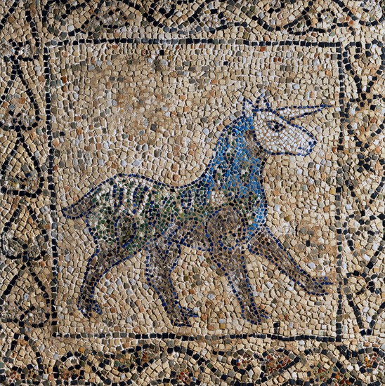 Mosaïque : unicorne