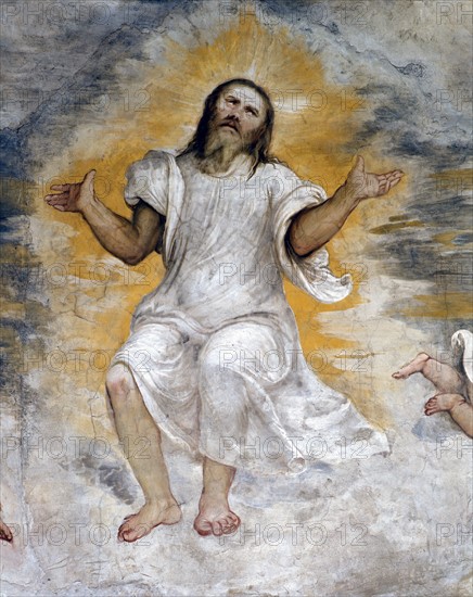 Il Romanino, L'Ascension du Christ (détail)