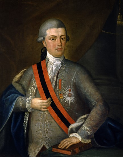 Portrait de Don Joao VI de Braganca, roi du Portugal