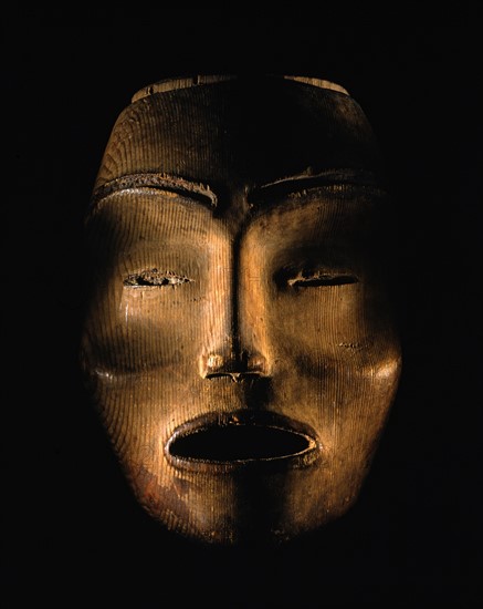 Nootka ethnic death mask (Vancouver Island, Canada)