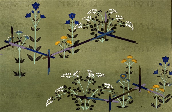 Kamisaka Sekka, Myriade de plantes en fleurs