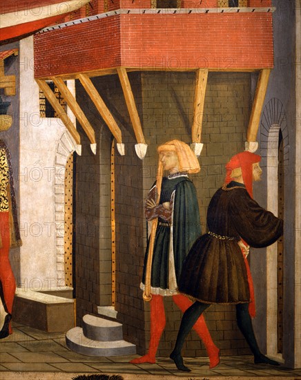 Giovanni di Ser Giovanni. Cassone Adimari. Mariage entre Boccaccio Adimari et Lisa Ricasoli