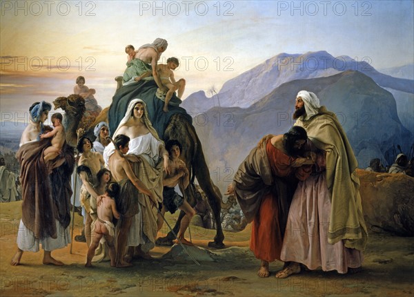 Hayez, Reconciliation of Esau with Jacob