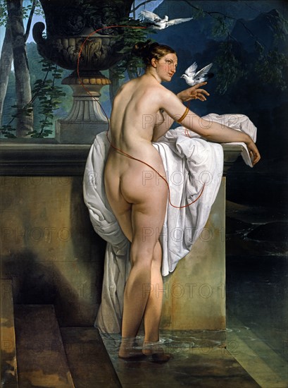 Francesco Hayez, Vénus jouant avec deux colombes