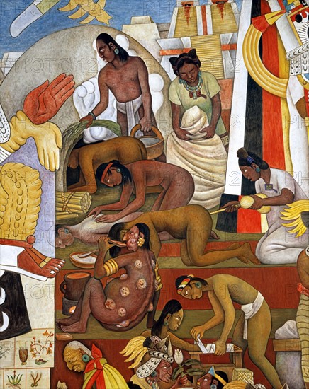 Rivera, The people's plea for better health (detail)