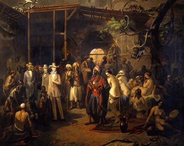 Geiger, Maximilian of Habsburg visiting Smyrna's slave market