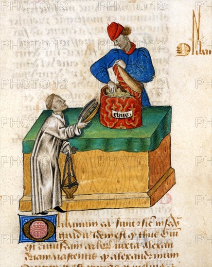 French miniature, The incense seller
