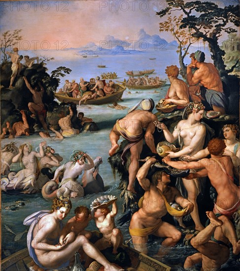 Alessandro Allori. La pêche des perles