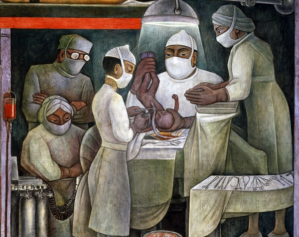 Rivera, The people's plea for better health (detail)