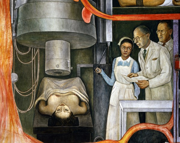 Rivera, The people's plea for better health (detail)