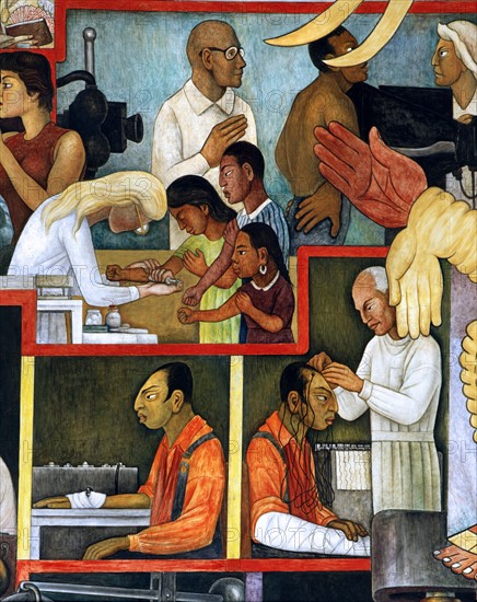 Rivera, The people's plea for better health (detail)