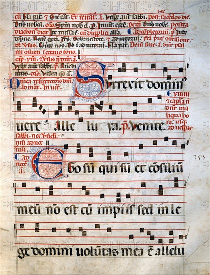 Gregorian song. "Surrexit Domine"