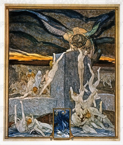 The Divine Comedy, illustrated by Franz von Bayros