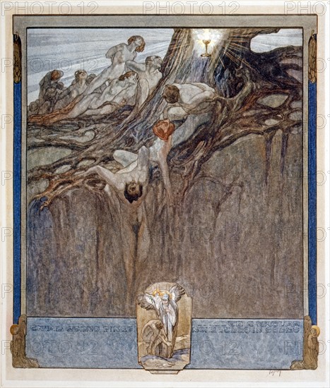 The Divine Comedy, illustrated by Franz von Bayros