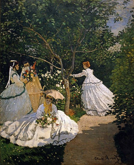 Monet, Femmes au jardin