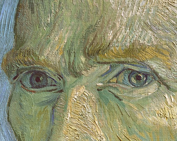 Van Gogh, Portrait of the artist (detail)