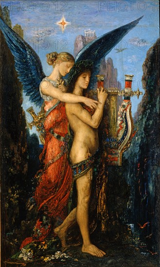 Moreau, Hésiode et la muse