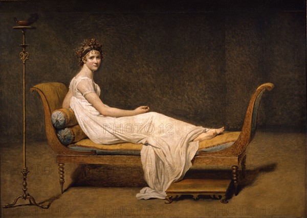 Portrait of Madame recamier, by David