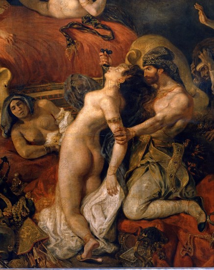 Delacroix, The Death of Sardanapalus (detail)