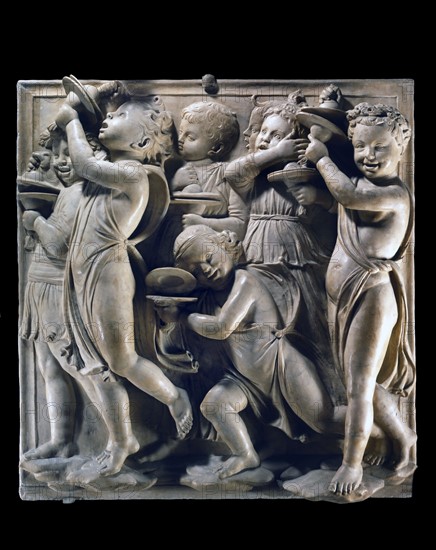 Cantoria. Relief en marbre du chœur de la cathédrale de Florence