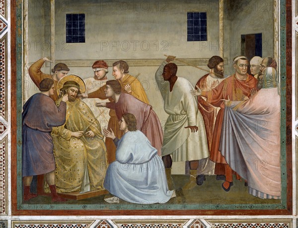 Giotto, La Flagellation. Le Couronnement d'épines. Le Christ aux outrages