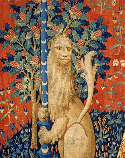 Tapestry of the Lady with the Unicorn: "The Hearing"