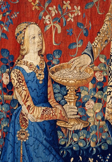 Tapestry of the Lady with the Unicorn: "The Taste"