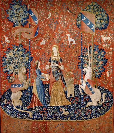 Tenture de la Dame à la Licorne : "L'Odorat"