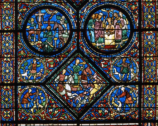 Vitrail de la cathédrale Notre-Dame de Chartres