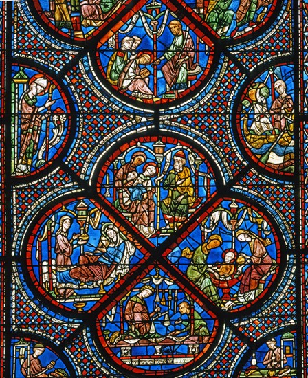 Vitrail de la cathédrale Notre-Dame de Chartres