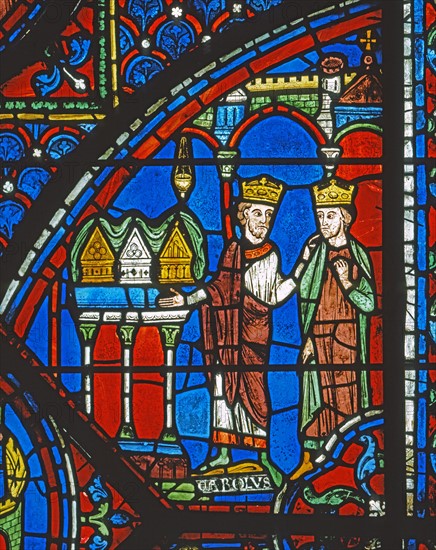 Vitrail de la cathédrale Notre-Dame de Chartres.