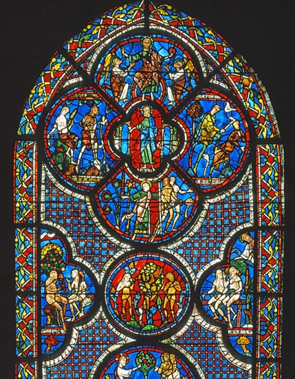 Vitrail de la cathédrale Notre-Dame de Chartres