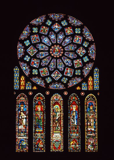 Vitrail de la cathédrale Notre-Dame de Chartres