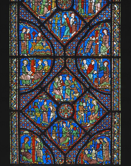 Vitrail de la cathédrale Notre-Dame de Chartres