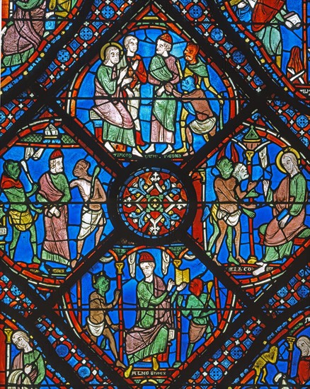 Vitrail de la cathédrale Notre-Dame de Chartres