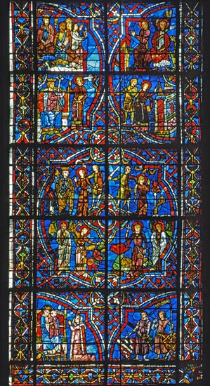 Vitrail de la cathédrale Notre-Dame de Chartres.