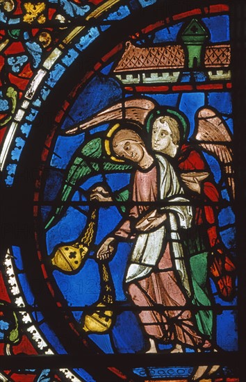 Vitrail de la cathédrale Notre-Dame de Chartres.