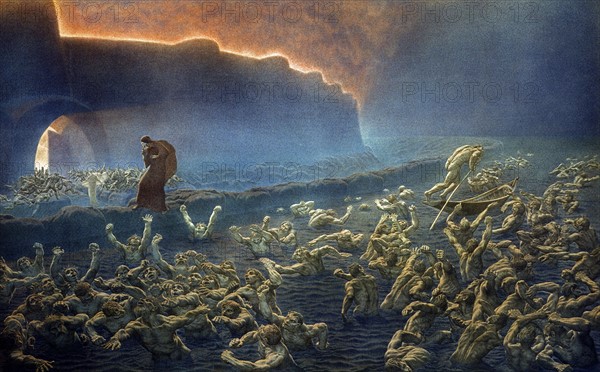"La Divine Comédie", l'Enfer : les coléreux immergés dans les eaux boueuses du Styx