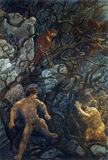 "La Divine Comédie", l'Enfer : La forêt des suicidés