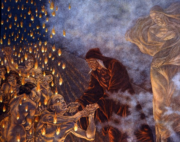 "The Divine Comedy", Inferno: Violence. Against God, Art and Nature (detail)