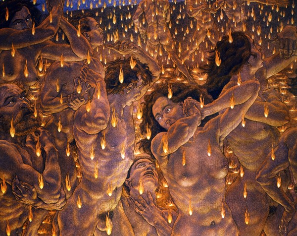 "La Divine Comédie", l'Enfer : les Violents contre la Nature courent sous la pluie de feu