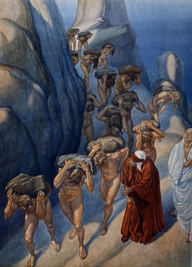 "The Divine Comedy", Purgatorio: Pride; Dante and Virgil meet the souls of the proud