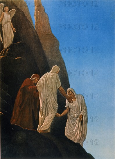 "The Divine Comedy", Purgatorio: Dante and Virgil meet Statius