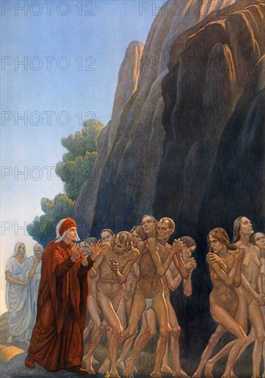 "La Divine Comédie", le Purgatoire : Dante avec Forese Donati