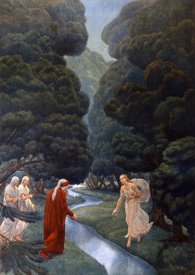 "La Divine Comédie", le Purgatoire : Dante dans la divine forêt du paradis terrestre