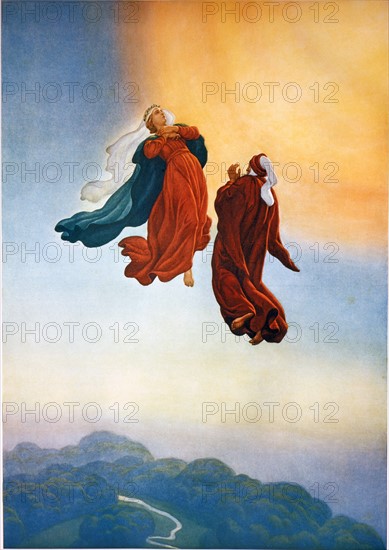 "La Divine Comédie", le Paradis : Montée au ciel de Dante et Béatrice