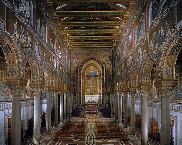 Interior of the Cathedral of Santa Maria Nuova de Monreale