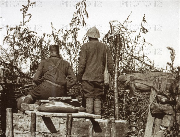 Soldats américains sur le front italien