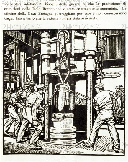 La fabrication des obus en Angleterre pendant la 1ère guerre mondiale